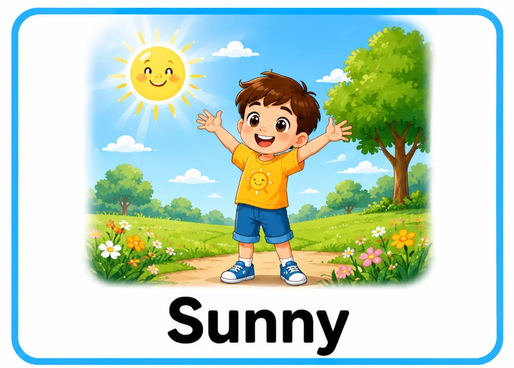 Sunny weather illustration